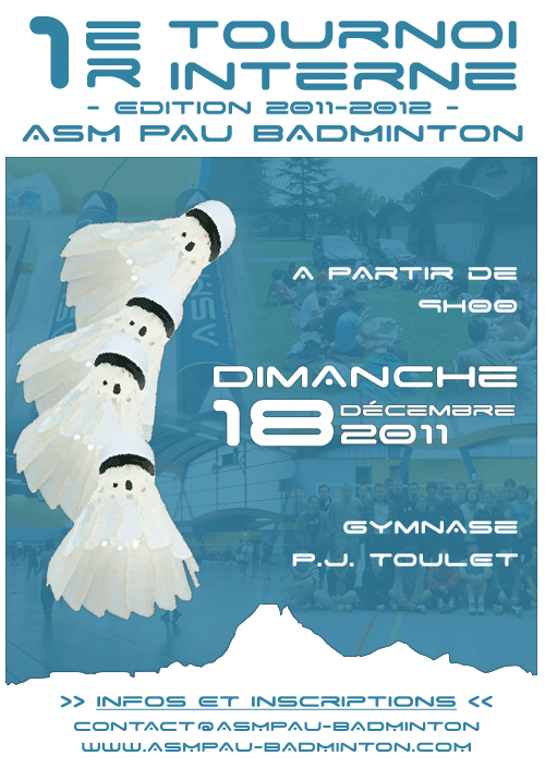 Tournoi Interne 2011-2012 de l'ASM Pau Badminton