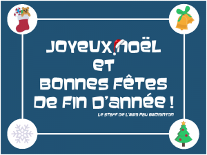 Lire la suite à propos de l’article Joyeux Noël et bonne fêtes de fin d’année !