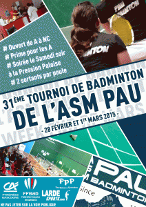 Read more about the article [AGENDA] 28 février et 1er mars 2015 : 31e Tournoi International de Pau