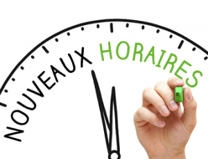 Lire la suite à propos de l’article Modification d’horaires