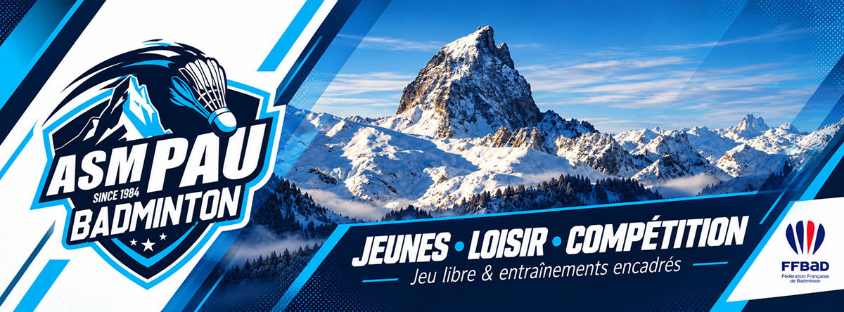 Couverture Facebook Asm Pau Badminton